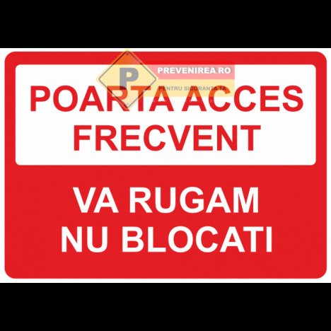 Semne pentru poarta de acces